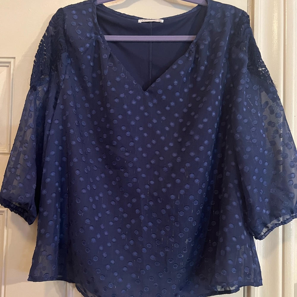Cute Navy Retrology blouse XL with lining for sale
